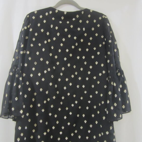 Lilly Pulitzer 4 Caroline Silk Tunic Dress Gold Metallic - Picture 7 of 8